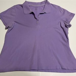 Croft &Barrow. Size Large. Lavender. Polo short sleeve.
